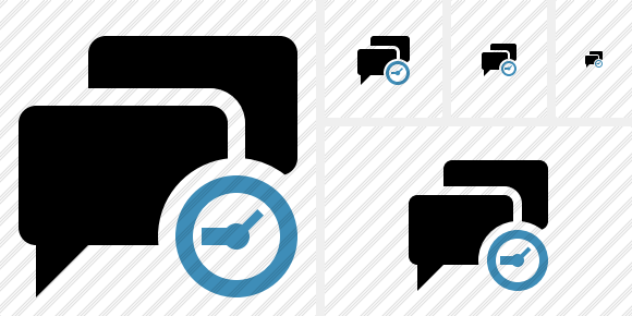 Chat Clock Icon