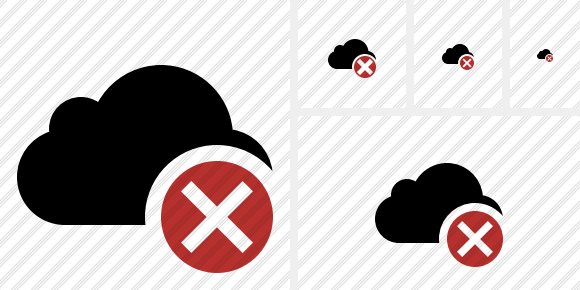Cloud Cancel Icon Cloud Cancel Icon