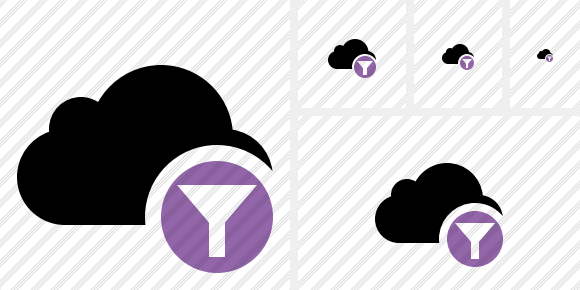 Cloud Filter Icon Cloud Filter Icon