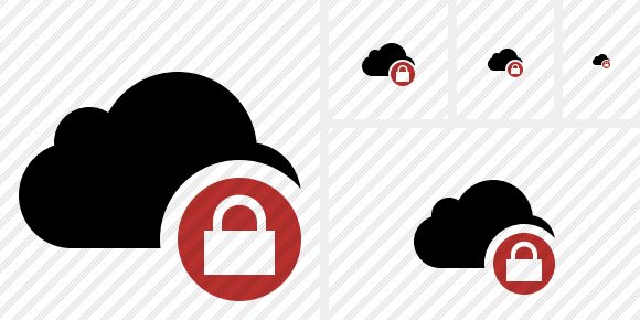 Cloud Lock Icon Cloud Lock Icon
