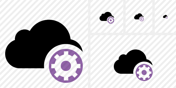 Cloud Settings Icon Cloud Settings Icon