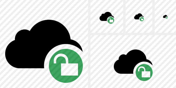 Cloud Unlock Icon Cloud Unlock Icon