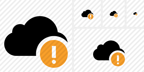 Cloud Warning Icon Cloud Warning Icon