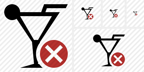 Cocktail Cancel Symbol