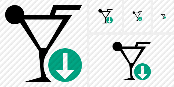 Cocktail Download Symbol