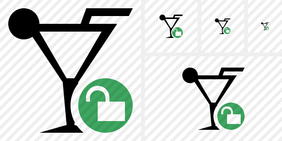 Cocktail Unlock Symbol