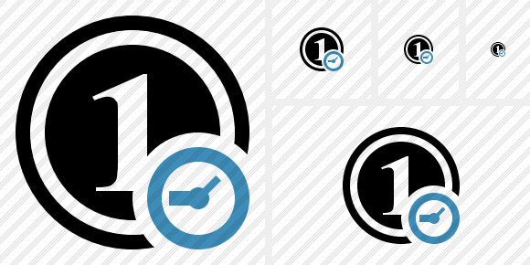 Coin Clock Icon Coin Clock Icon