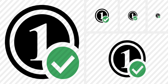 Coin Ok Icon Coin Ok Icon