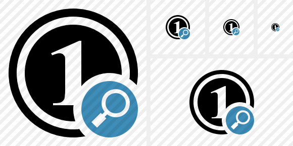 Coin Search Symbol