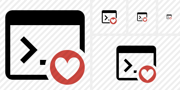 Command Prompt Favorites Symbol