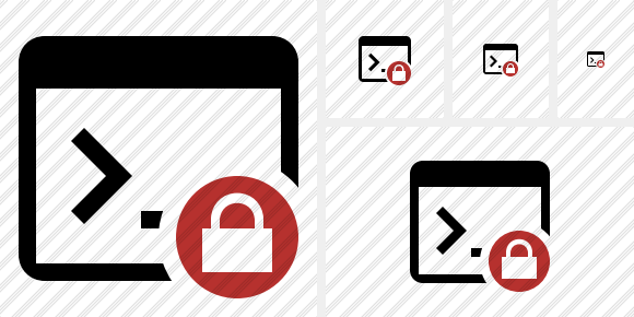 Command Prompt Lock Icon Command Prompt Lock Icon