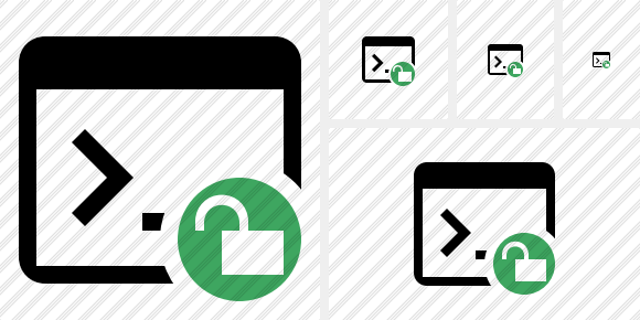 Command Prompt Unlock Icon Command Prompt Unlock Icon
