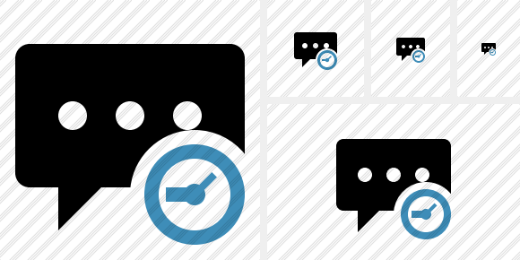 Comment Clock Icon