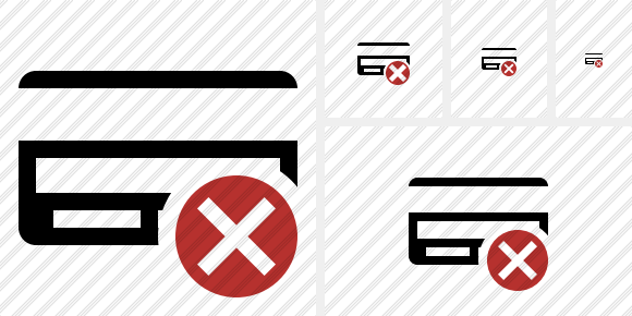 Credit Card Cancel Symbol