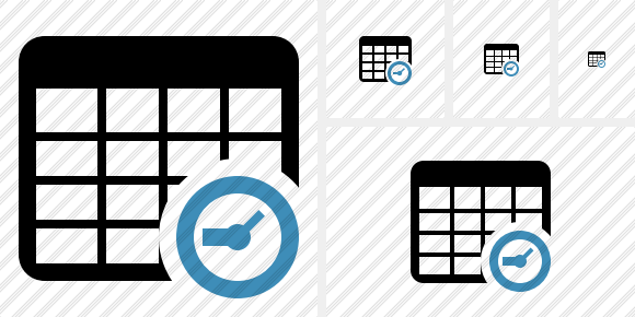 Icono Database Table Clock