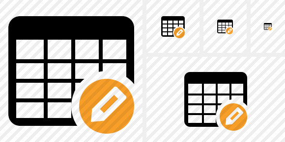 Database Table Edit Symbol