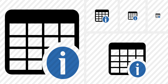 Database Table Information Symbol