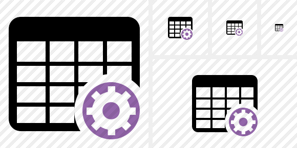 Icono Database Table Settings