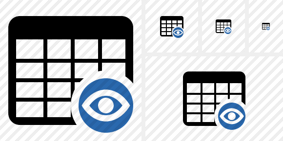 Database Table View Symbol