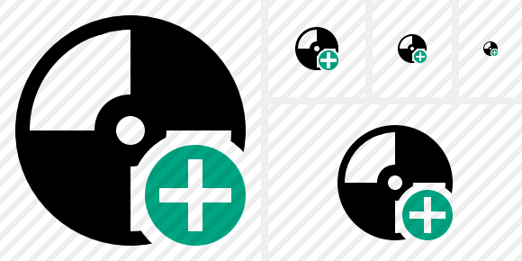 Disc Add Icon Disc Add Icon