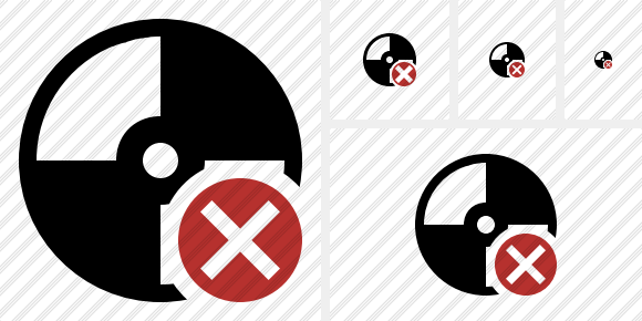 Disc Cancel Icon Disc Cancel Icon