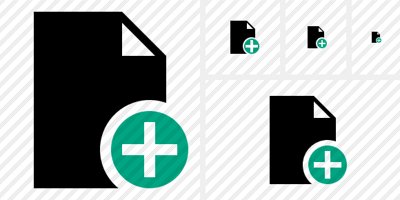 Icono Document Blank Add Icono Document Blank Add