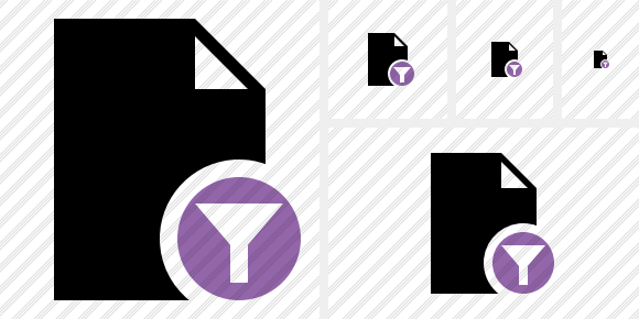 Icono Document Blank Filter Icono Document Blank Filter