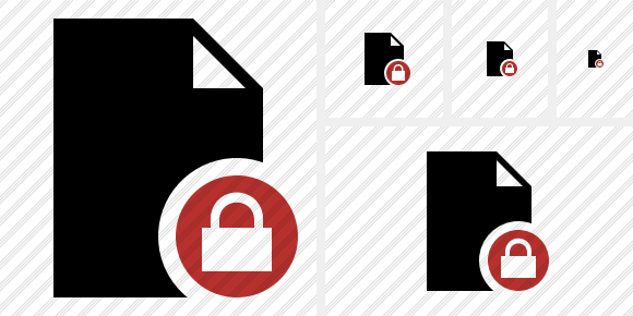 Icono Document Blank Lock Icono Document Blank Lock