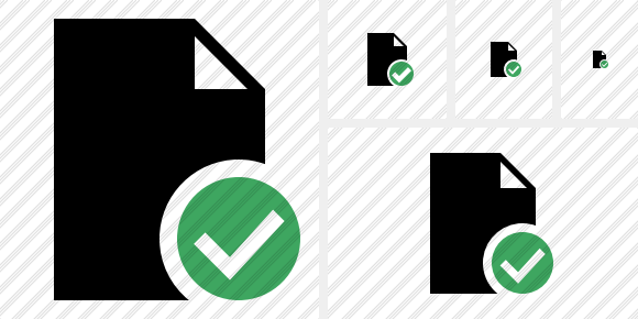 Icono Document Blank Ok Icono Document Blank Ok