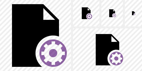 Icono Document Blank Settings Icono Document Blank Settings