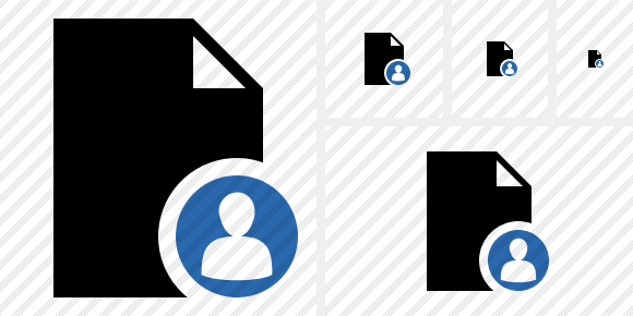 Icono Document Blank User Icono Document Blank User