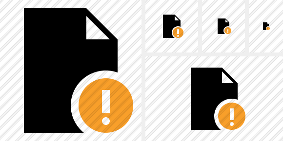Icono Document Blank Warning Icono Document Blank Warning