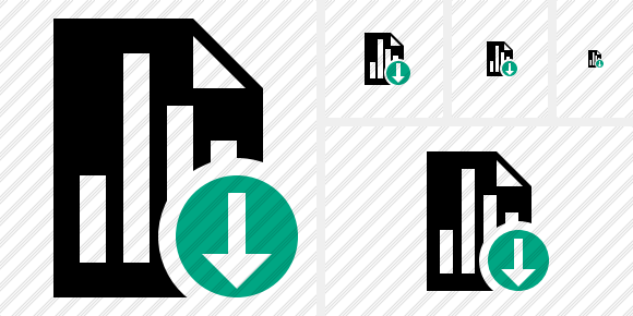 Document Chart Download Icon