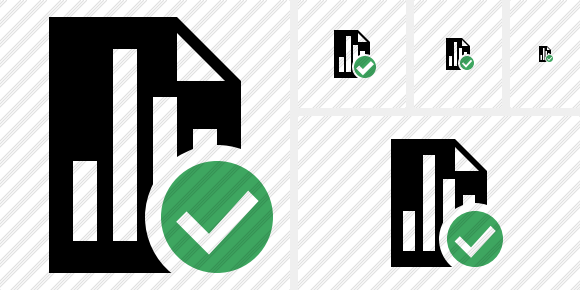 Icono Document Chart Ok