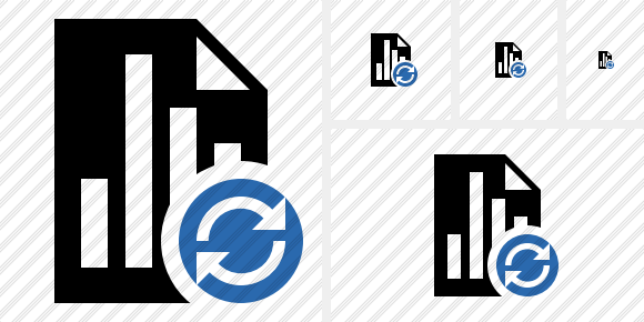 Document Chart Refresh Icon