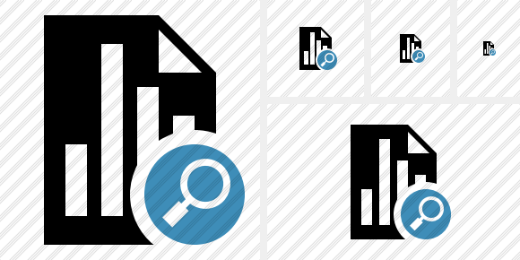 Icono Document Chart Search