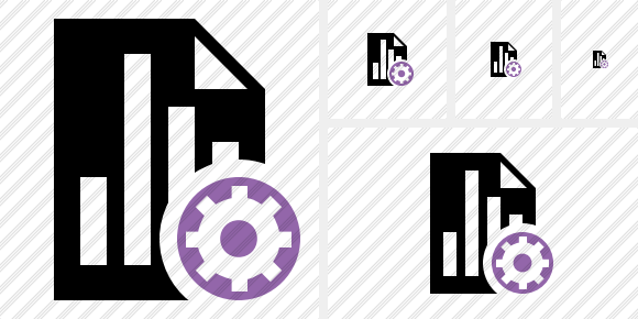 Icono Document Chart Settings