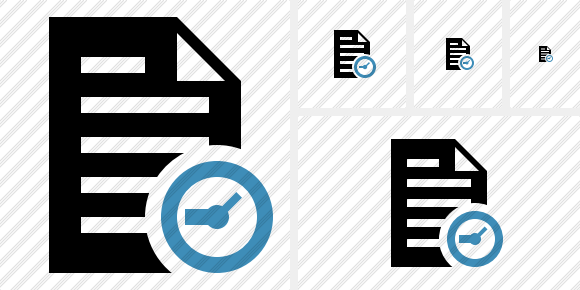 Document Clock Symbol