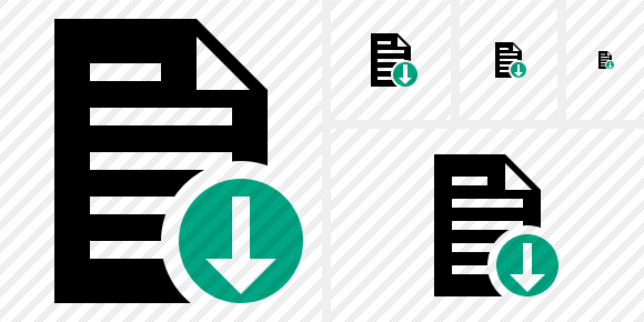 Icône Document Download