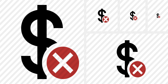 Dollar Cancel Symbol