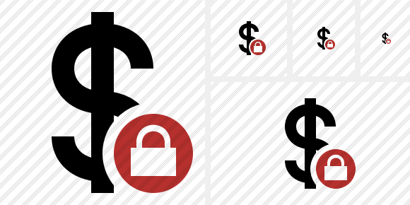 Dollar Lock Symbol