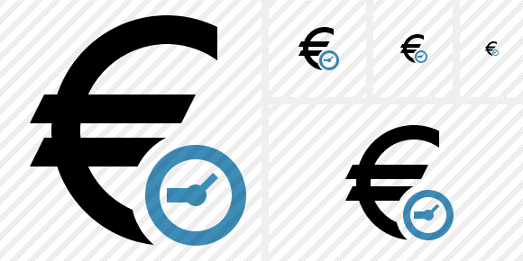 Euro Clock Icon