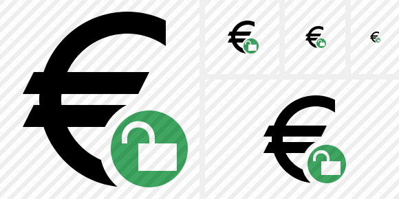 Euro Unlock Symbol