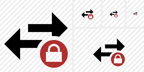 Exchange Horizontal Lock Symbol