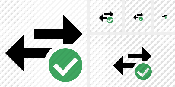 Exchange Horizontal Ok Symbol