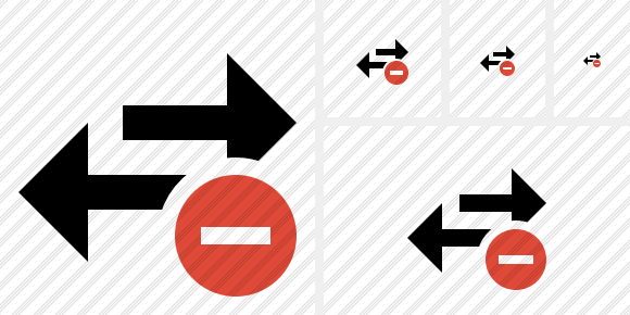 Icône Exchange Horizontal Stop