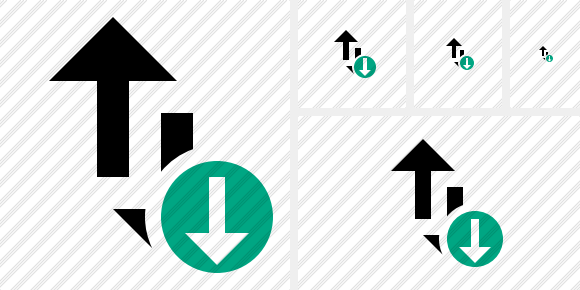 Exchange Vertical Download Symbol