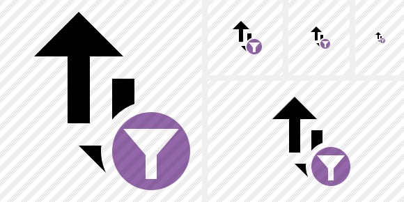 Exchange Vertical Filter Symbol