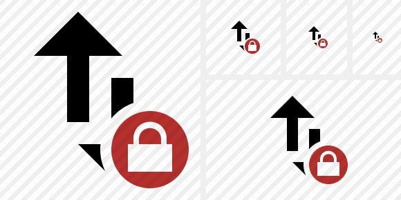 Exchange Vertical Lock Symbol