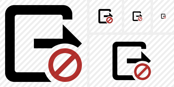 Icono Exit Block Icono Exit Block